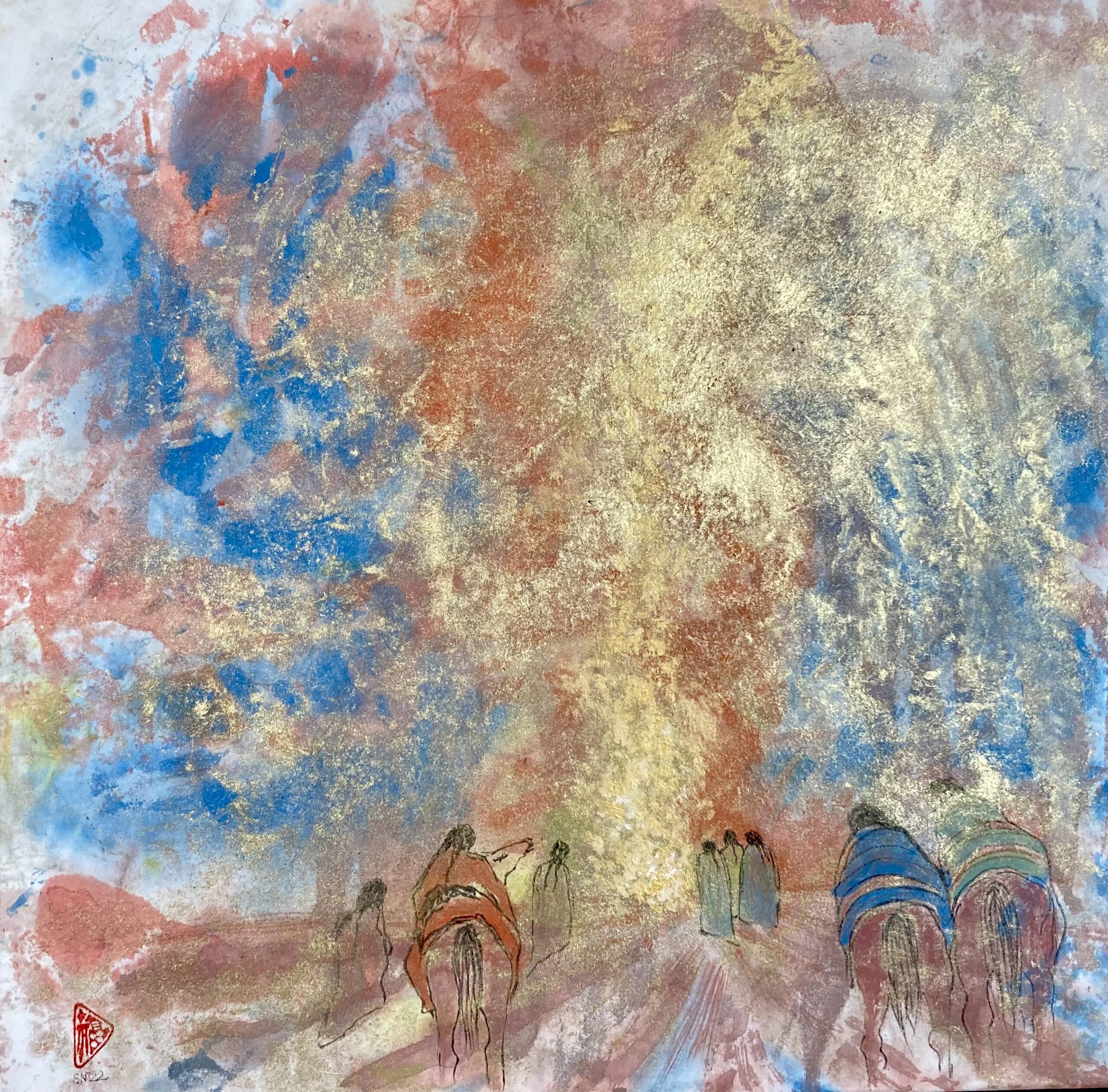 Best in show Award for the painting Cathedral Prayer at the National show Sumi-e society of America, Washington DC, June 2023